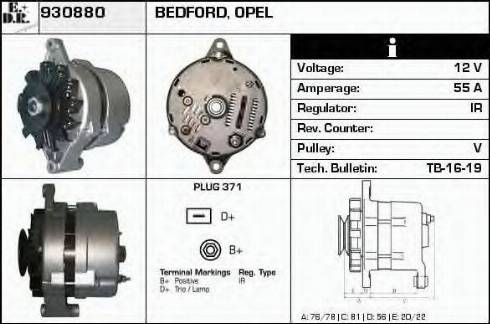 EDR 930880 - Генератор mashina-shop.ru