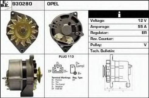 EDR 930280 - Генератор mashina-shop.ru