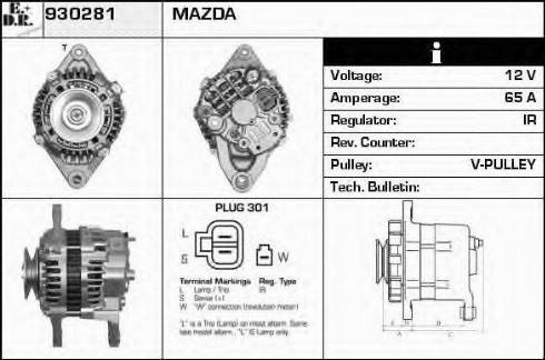 EDR 930281 - Генератор mashina-shop.ru