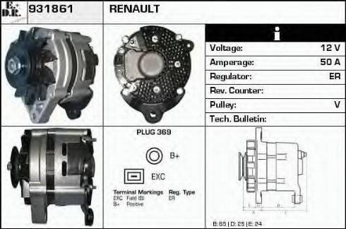 EDR 931861 - Генератор mashina-shop.ru