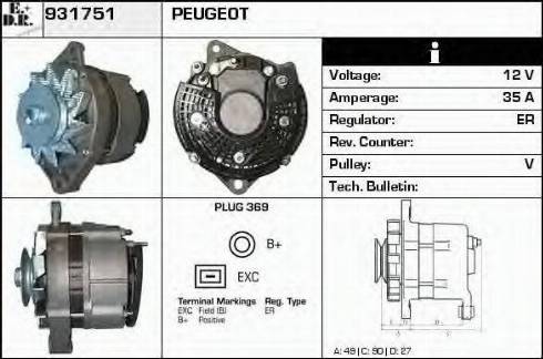 EDR 931751 - Генератор mashina-shop.ru