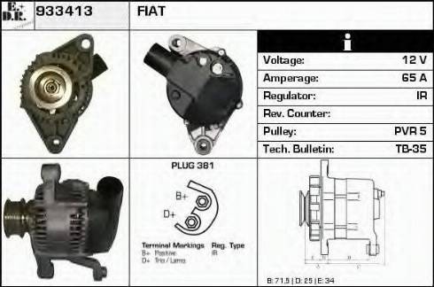 EDR 933413 - Генератор mashina-shop.ru