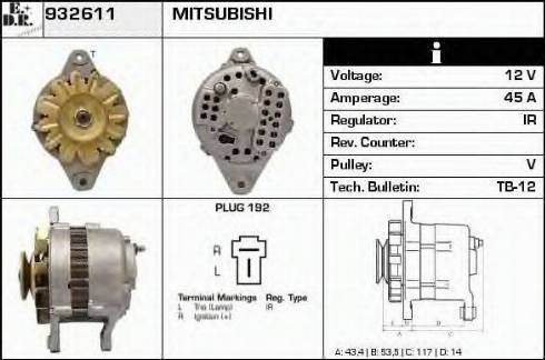 EDR 932611 - Генератор mashina-shop.ru