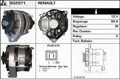 EDR 932071 - Генератор mashina-shop.ru