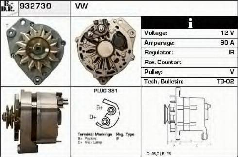 EDR 932730 - Генератор mashina-shop.ru