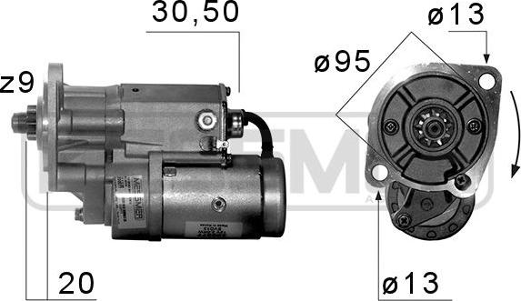 ERA 220577A - Стартер mashina-shop.ru