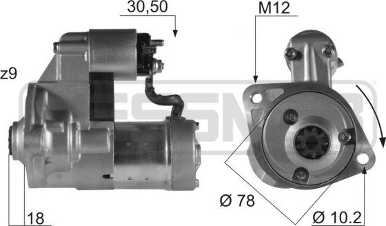 ERA 220048 - Стартер mashina-shop.ru