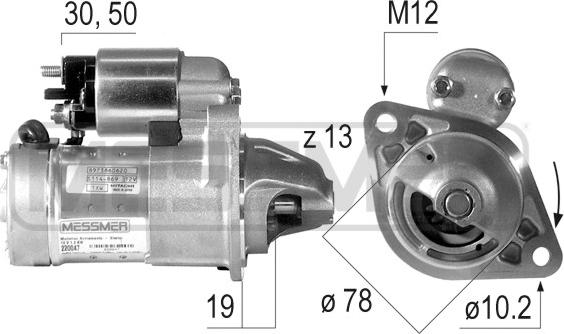 ERA 220047 - Стартер mashina-shop.ru