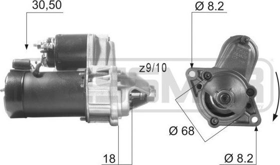 ERA 220001R - Стартер mashina-shop.ru