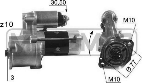 ERA 220013 - Стартер mashina-shop.ru