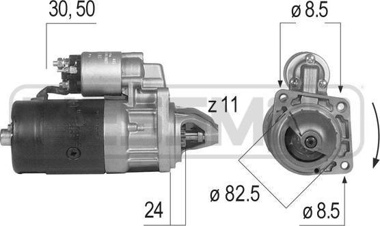 ERA 220080R - Стартер mashina-shop.ru