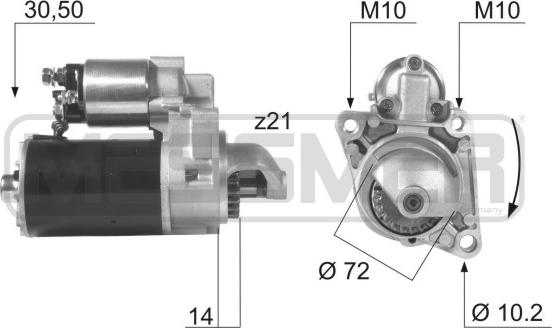 ERA 220034R - Стартер mashina-shop.ru