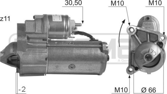 ERA 220021 - Стартер mashina-shop.ru