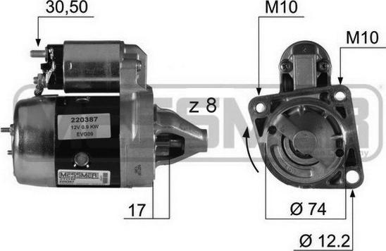 ERA 220387R - Стартер mashina-shop.ru