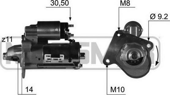 ERA 220371 - Стартер mashina-shop.ru