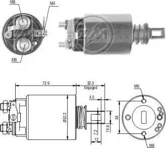 ERA 227653 - Тяговое реле, соленоид, стартер mashina-shop.ru