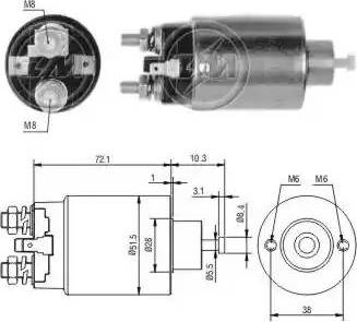 ERA 227669 - Тяговое реле, соленоид, стартер mashina-shop.ru