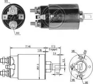 ERA 227660 - Тяговое реле, соленоид, стартер mashina-shop.ru