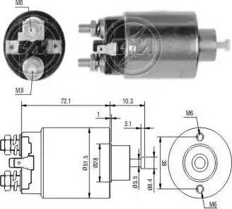 ERA 227674 - Тяговое реле, соленоид, стартер mashina-shop.ru