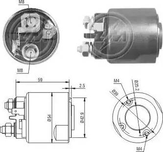 ERA 227169 - Тяговое реле, соленоид, стартер mashina-shop.ru