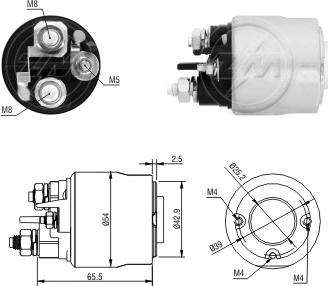 ERA 227171 - Тяговое реле, соленоид, стартер mashina-shop.ru