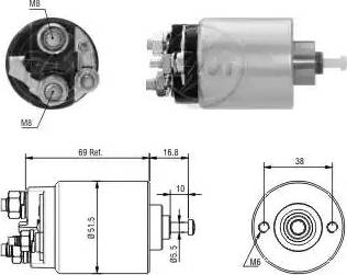 ERA 227865 - Тяговое реле, соленоид, стартер mashina-shop.ru