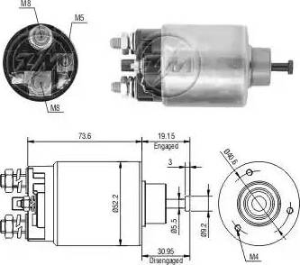 ERA 227819 - Тяговое реле, соленоид, стартер mashina-shop.ru