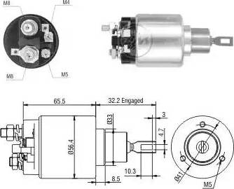 ERA 227831 - Тяговое реле, соленоид, стартер mashina-shop.ru