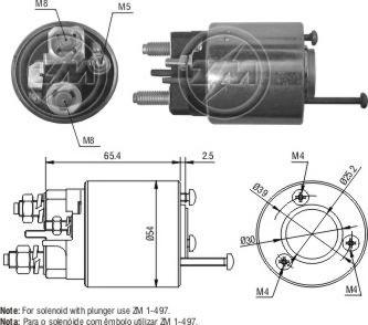 ERA 227392 - Тяговое реле, соленоид, стартер mashina-shop.ru