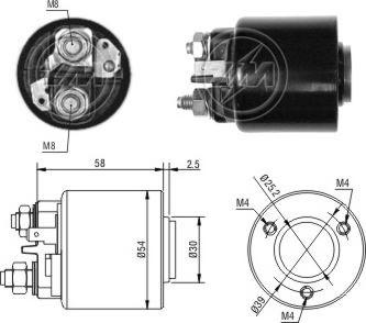 ERA 227383 - Тяговое реле, соленоид, стартер mashina-shop.ru