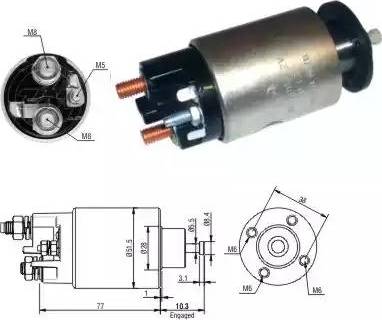 ERA 227291 - Тяговое реле, соленоид, стартер mashina-shop.ru