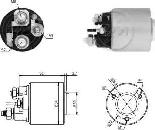 ERA 227231 - Тяговое реле, соленоид, стартер mashina-shop.ru