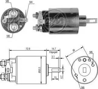 ERA 227768 - Тяговое реле, соленоид, стартер mashina-shop.ru