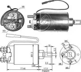 ERA 227785 - Тяговое реле, соленоид, стартер mashina-shop.ru