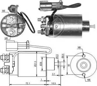 ERA 227781 - Тяговое реле, соленоид, стартер mashina-shop.ru