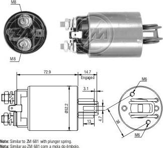 ERA ZM582 - Тяговое реле, соленоид, стартер mashina-shop.ru