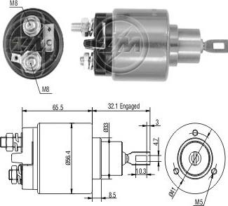 ERA ZM575C - Тяговое реле, соленоид, стартер mashina-shop.ru