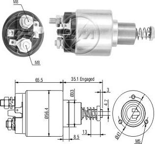 ERA ZM576 - Тяговое реле, соленоид, стартер mashina-shop.ru