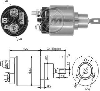 ERA ZM573 - Тяговое реле, соленоид, стартер mashina-shop.ru