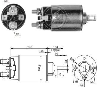 ERA ZM690 - Тяговое реле, соленоид, стартер mashina-shop.ru