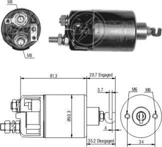 ERA ZM660 - Тяговое реле, соленоид, стартер mashina-shop.ru