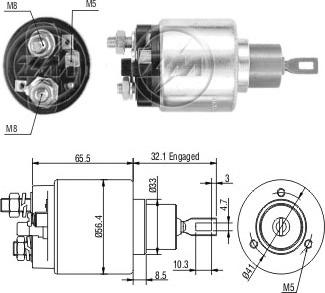 ERA ZM674 - Тяговое реле, соленоид, стартер mashina-shop.ru