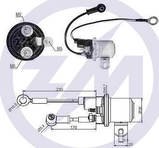 ERA ZM1428 - Тяговое реле, соленоид, стартер mashina-shop.ru