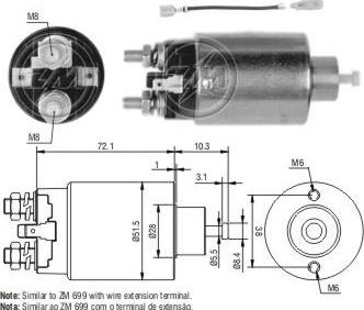 ERA ZM1699 - Тяговое реле, соленоид, стартер mashina-shop.ru