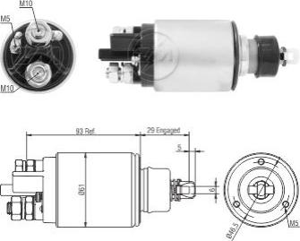 ERA ZM1825 - Тяговое реле, соленоид, стартер mashina-shop.ru