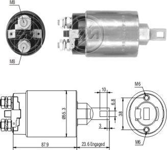 ERA ZM896 - Тяговое реле, соленоид, стартер mashina-shop.ru