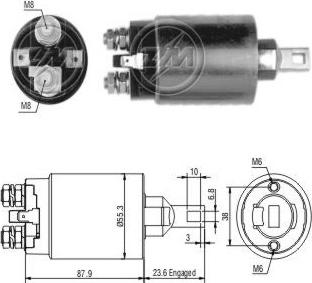 ERA ZM891 - Тяговое реле, соленоид, стартер mashina-shop.ru