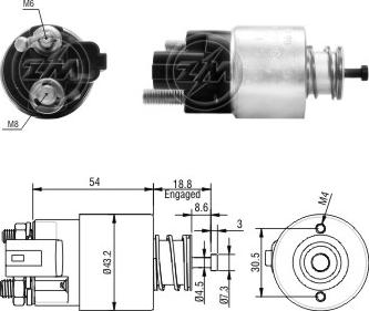 ERA ZM391 - Тяговое реле, соленоид, стартер mashina-shop.ru