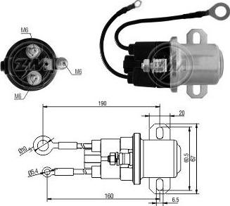 ERA ZM3408 - Тяговое реле, соленоид, стартер mashina-shop.ru