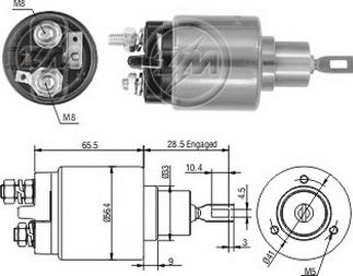 ERA ZM2573 - Тяговое реле, соленоид, стартер mashina-shop.ru